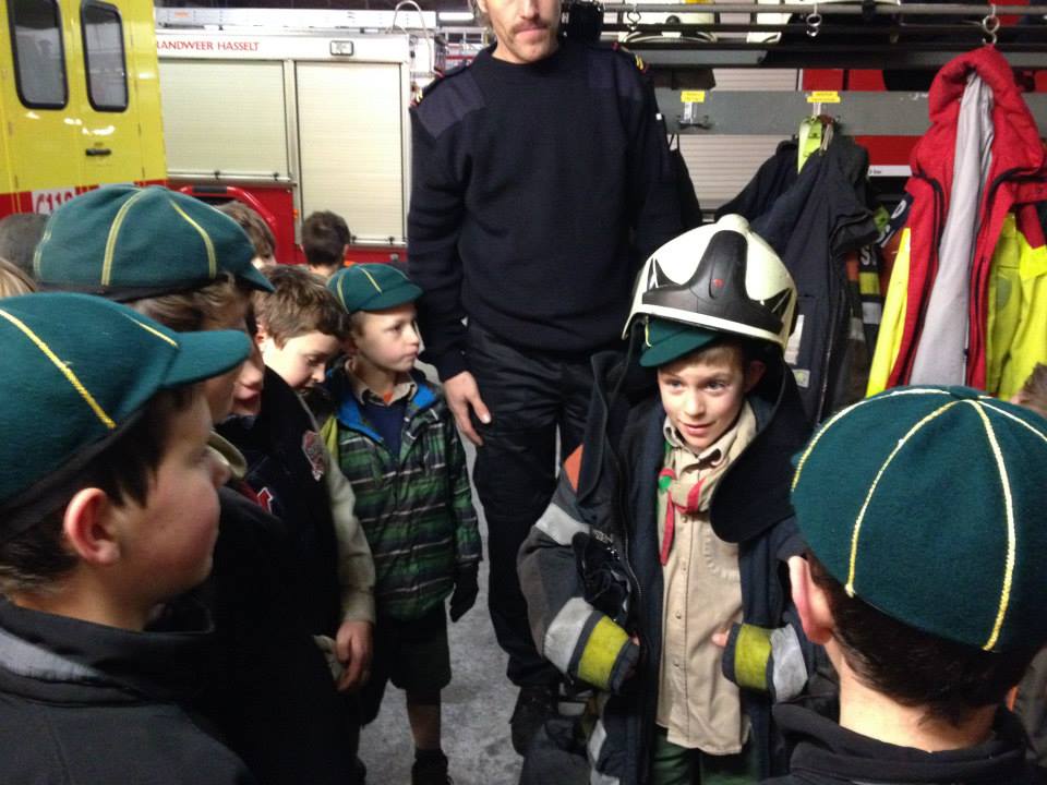 Sint-Martinus den XIIde - Bezoek Brandweer Welpen Kiewit